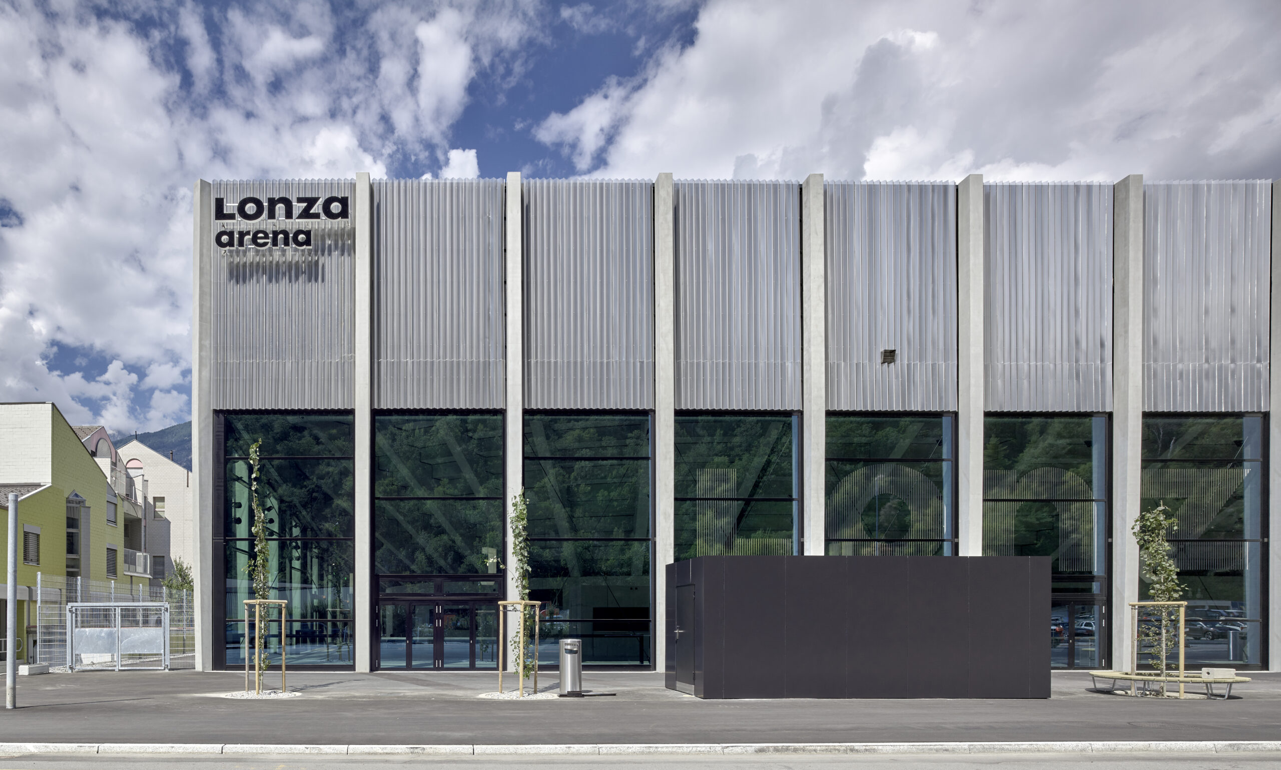 Lonza Arena Frontansicht